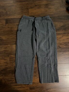 Under Armour Black and Gray ColdGear Hoodie - XXL